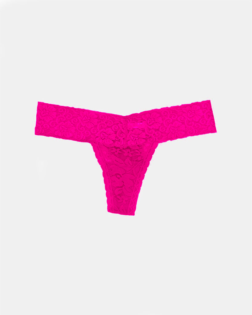 Set of 3 Lace Thongs //Red, Hot Pink & Candy Pink