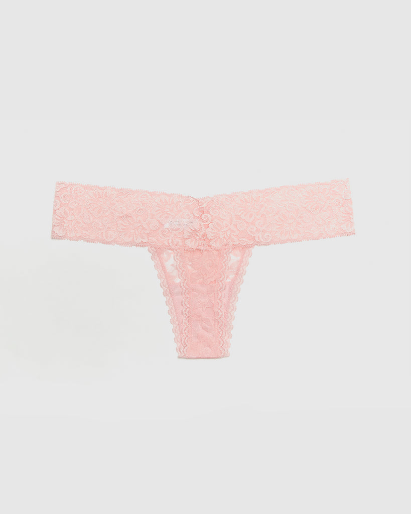 Set of 3 Lace Thongs // Hot Pink, Candy Pink & Baby Pink
